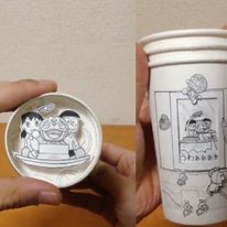 Paper Cup Manga: el artista crea cautivadoras imÃ¡genes en movimiento en 3-D del mundo de Doraemon ã€Videoã€‘ |  Noticias Manga |  Tienda Tokyo Otaku Mode (TOM): figuras y productos de JapÃ³n